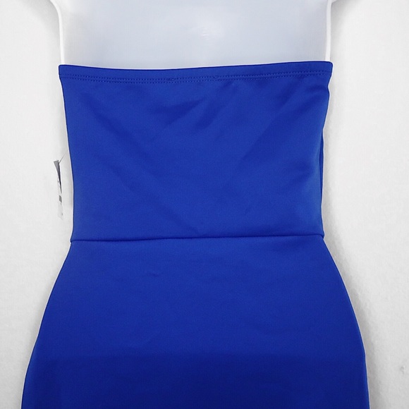 Charlotte Russe | Strapless Blue Body Con Dress - Picture 3 of 5